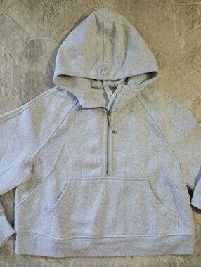 lululemon Scuba Oversized Half Zip Hoodie with Silver Zipper